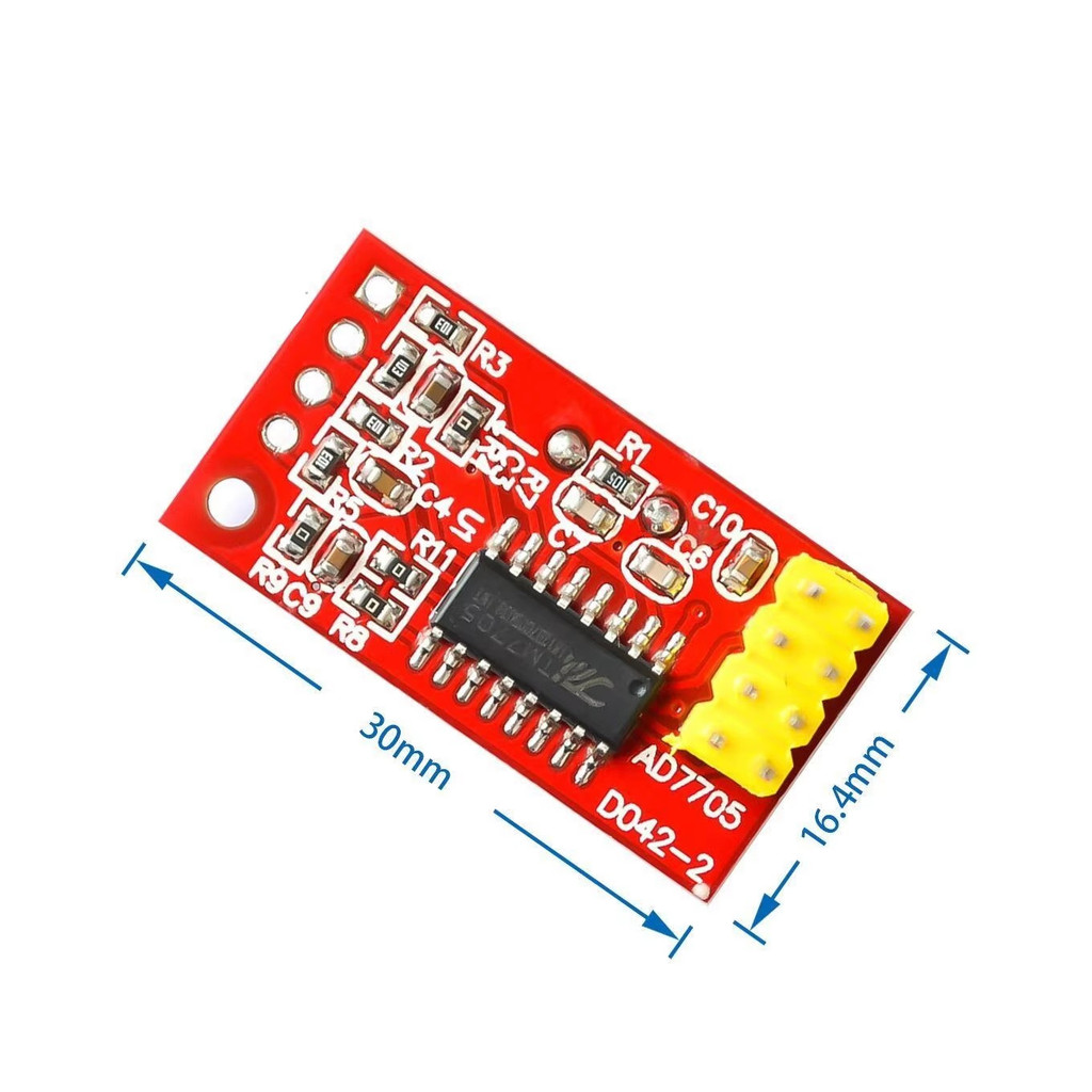 1100Ps AD7705 Dual hannel 16 Bit AD Data Aquisition ule Programmable Input Gain SPI Interfae