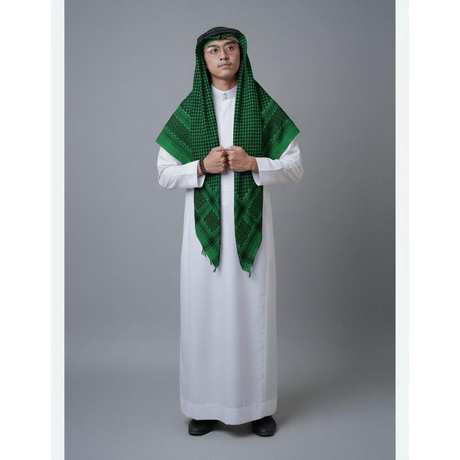 Sorban Arab Igal Arab Sorban Arab Igal Tali Peci Putih Dewasa dan anak Perlengkapan Haji Umroh Hiban