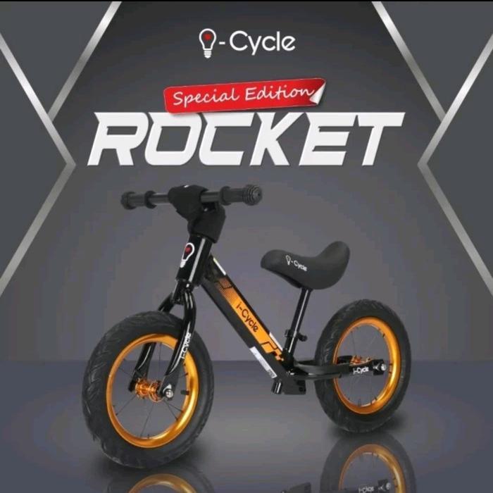 Pushbike Push Bike balance Sepeda Keseimbangan I Cycle Rocket Special Edition - Pink