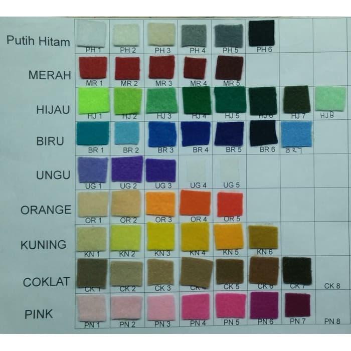 Bahan Kerajinan Kain Flanel Meteran