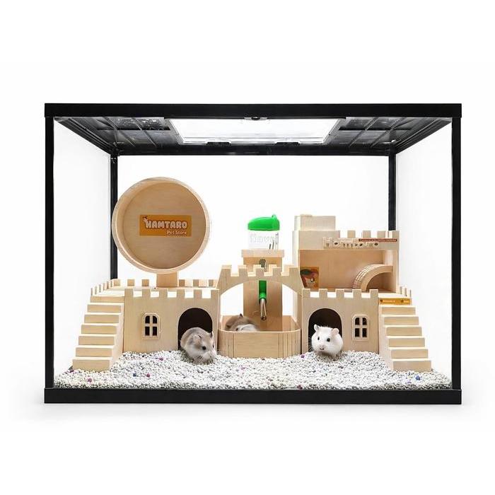 Flash Sale Hamutaro Kandang Hamster Terarium Kandang Hamster Besar Dan Lucu Mewah Dan Fullset