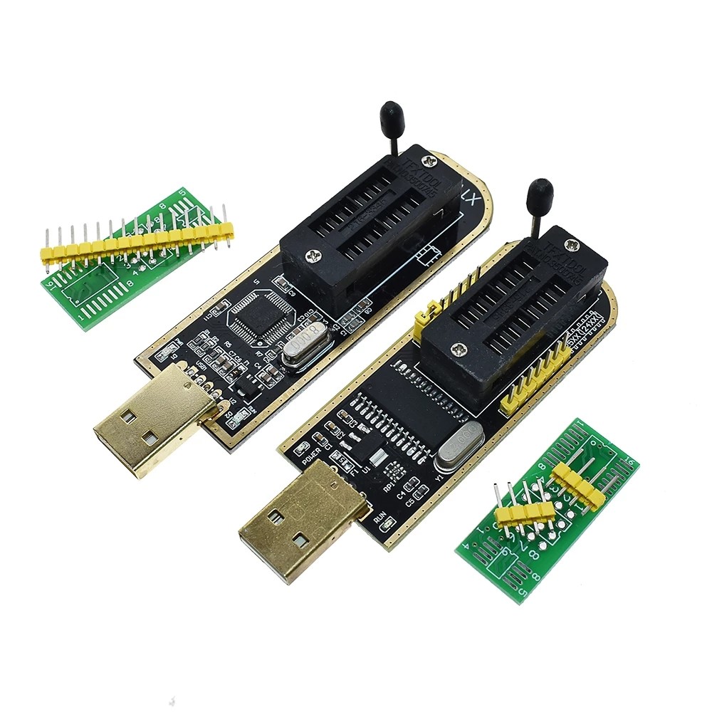 CH341B XTW100 24 25 Series EEPROM Flash BIOS CH341 USB Programmer Module SOIC8 SOP8 Test Clip For