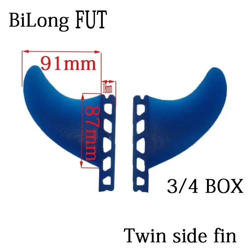 Surfboard Fin GL Small Size BiLong FUT Plug 34 BOX Tail Wave Board Double Side Fin Long Board Extra
