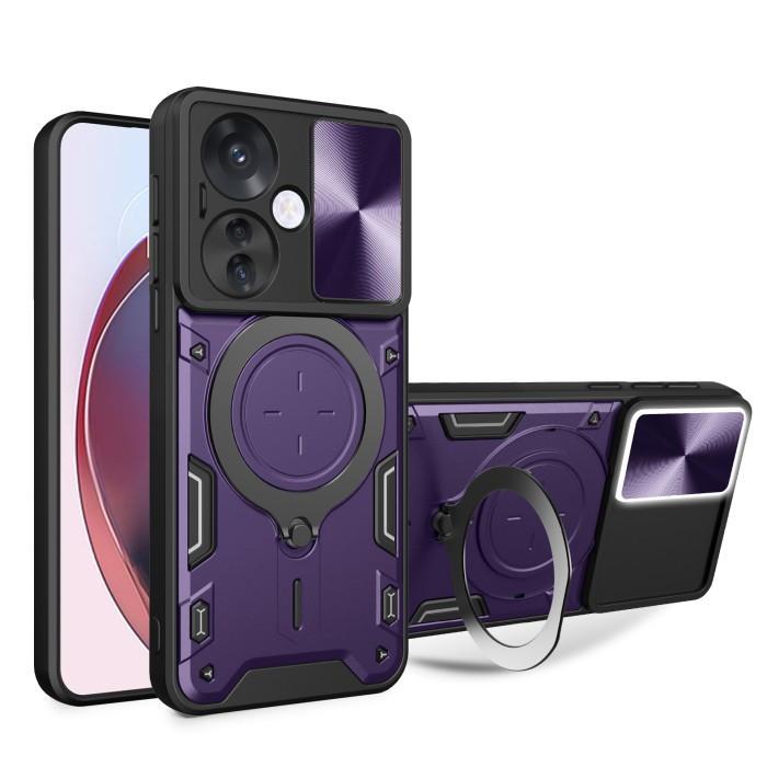 Terlaris! Case For Oppo Reno 11F 5G - Evox Army Military Flash Flip Lens Armor Case Shockproof -