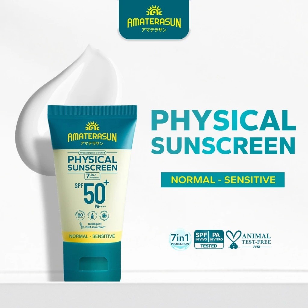 AMATERASUN - SUNSCREEN SERIES SPF 50+ PA++++ - Sunscreen Wajah Di Formulasikan DNA Guardian Blue Lig