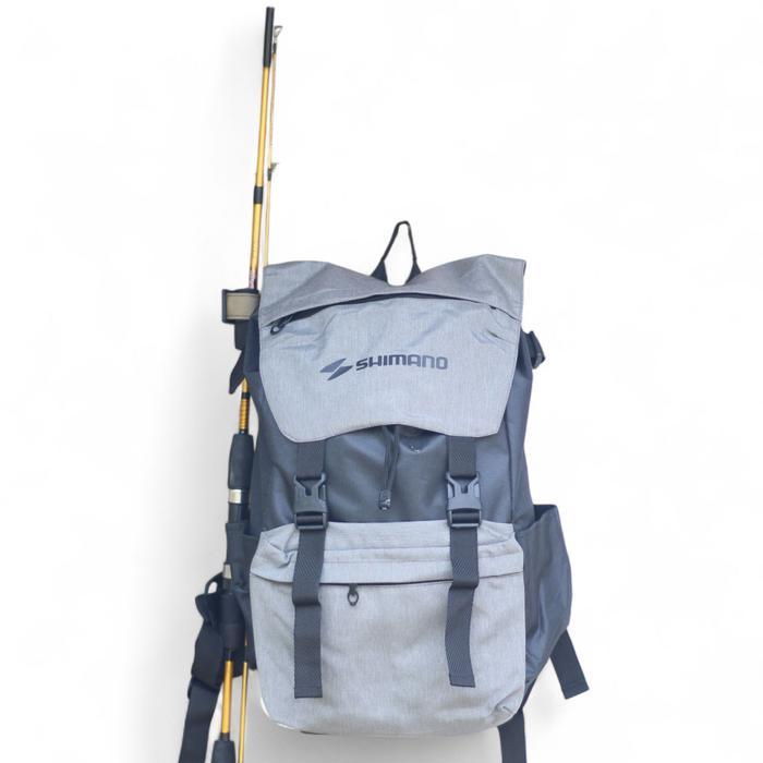 Jual Murah Tas Ransel Pancing Shimano - Tas Backpack Gunung & Fishing Dengan Holder Joran Terlaris