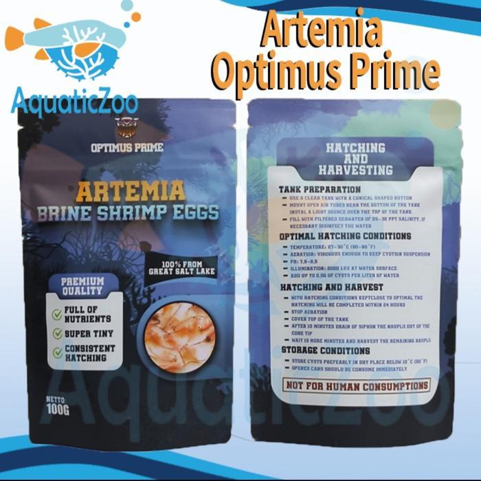 Artemia Optimus Prime Net 50Gr Original Telur Artemia Premium Terbaru 