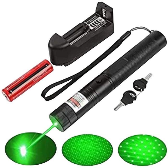 Diskon Laser Green Pointer 303 511 Jarak Fullset Jauh Hijau Hitam Charger Senter Original