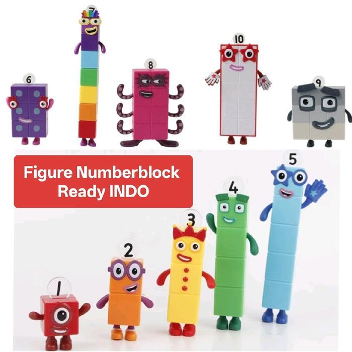 Figure Numberblock Numberblocks Figur Mainan