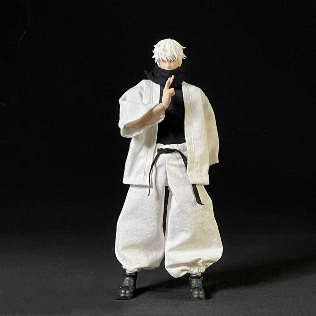 Jujutsu Kaisen Shf Gojo Satoru battle suit Anime Action Figure model accessories Clothing applicable