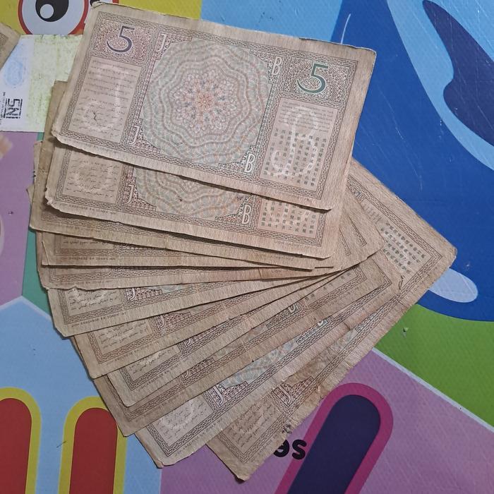 Flash Sale Uang Kuno Seri Wayang Pecahan 5 Gulden 1933-1939 Cukup Langka Original