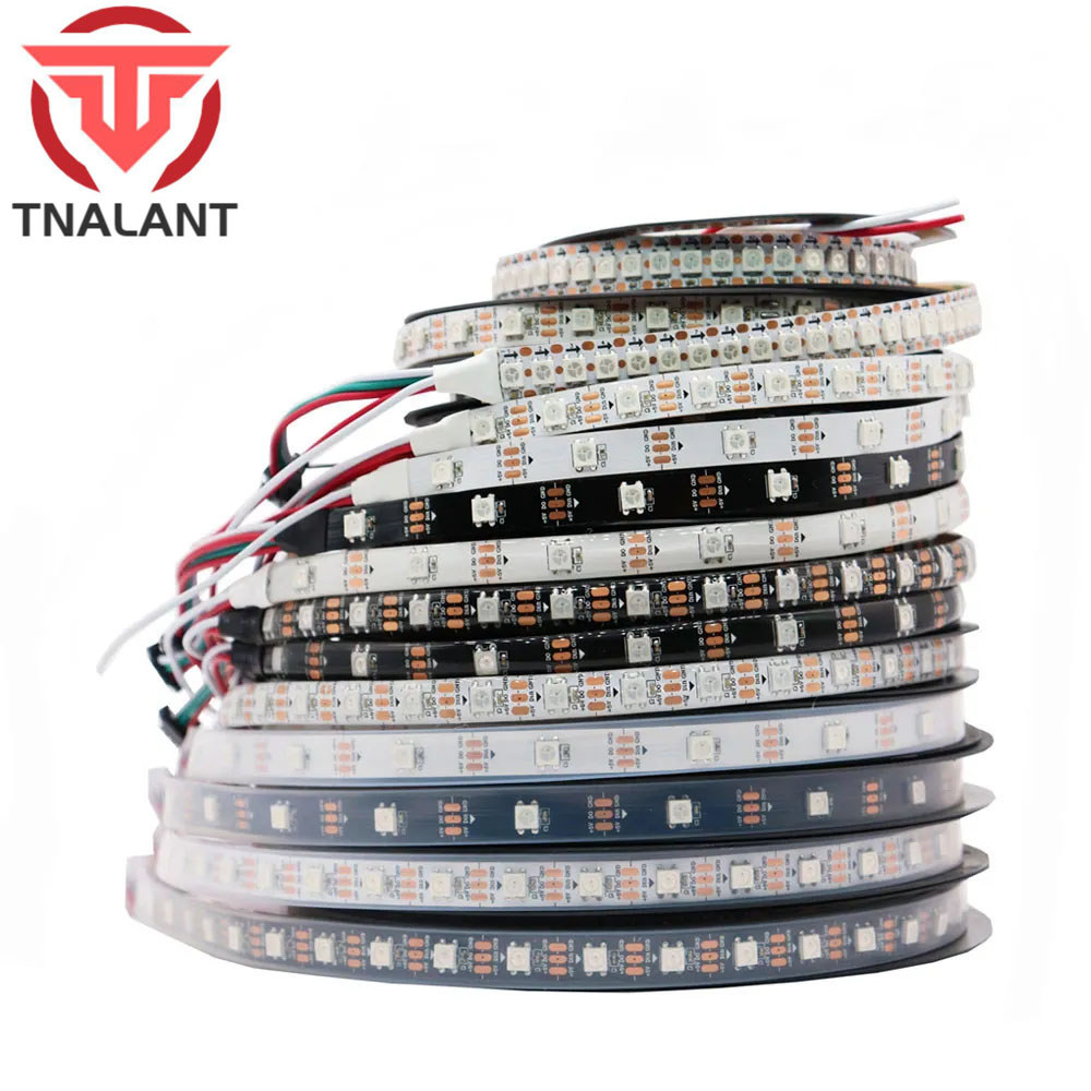 WS2812B Smart RGB LED Strip WS2812 5050 LED Strip Light Individually Addressable Tape