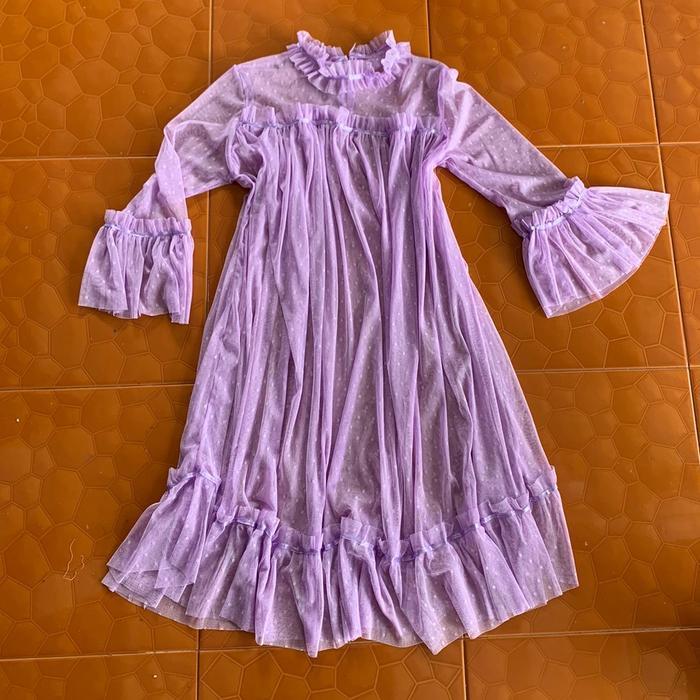 Outer Tile Dot (Pakai Pita) // Aurelia Tunik Dot Polka Dot