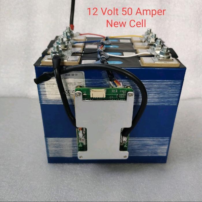 Baterai Lifepo4 12 Volt 50 Amper + BMS 120A - 12V 50 Amper