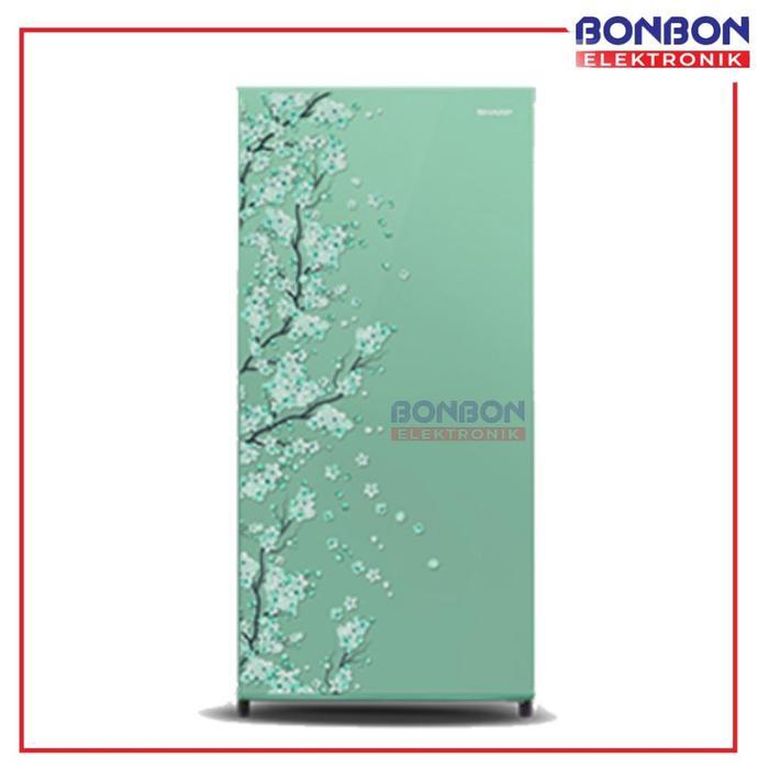 Sharp Kulkas 1 Pintu 133 L SJ-N163D-SH/SP/SB / SJN 162 DSP DSB DSH / SJN163D Green/Pink/Blue - HIJAU