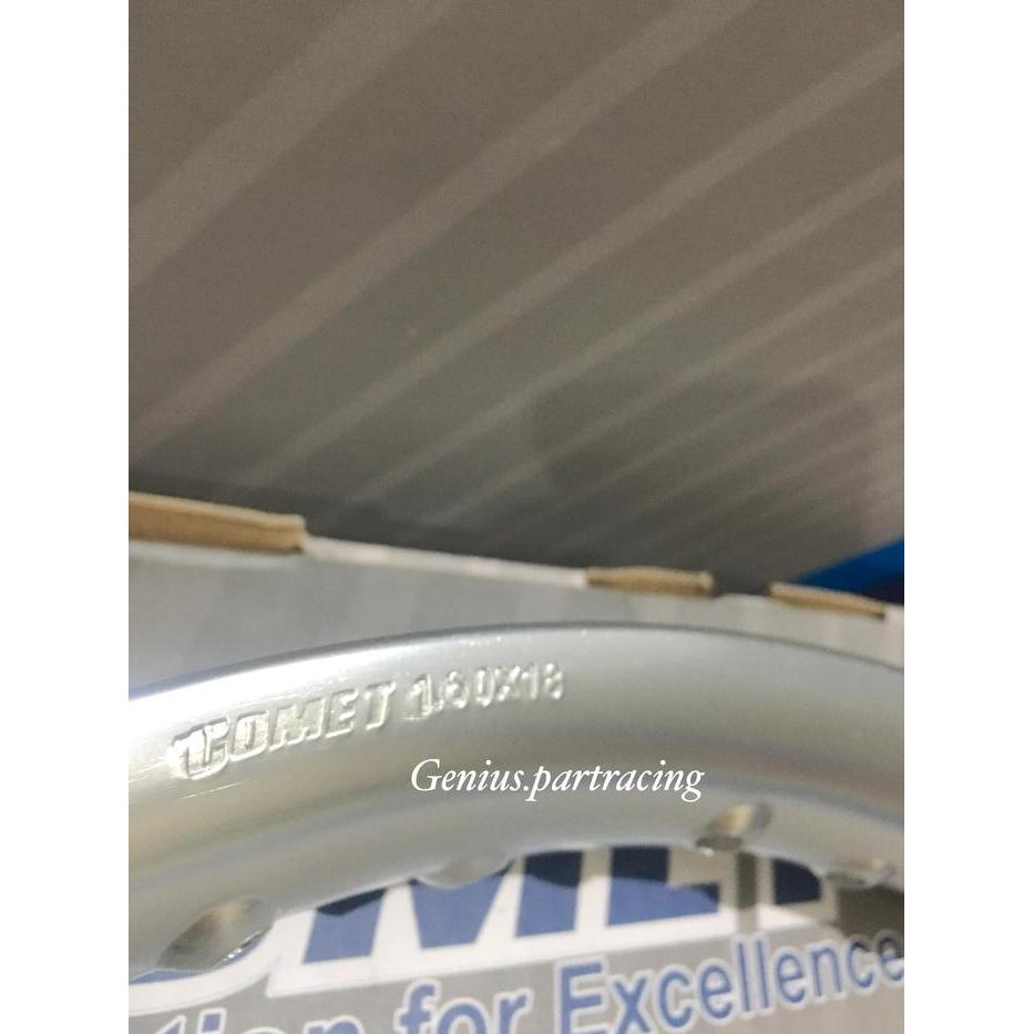 Velg Comet U/Shape 160/18 Ring 18 Warna Silver Original Comet