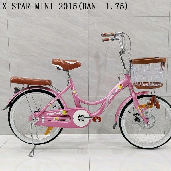 sepeda mini phonik star tersedia uluran 20, 24 dan 26 di lengkapi dengan keranjang.