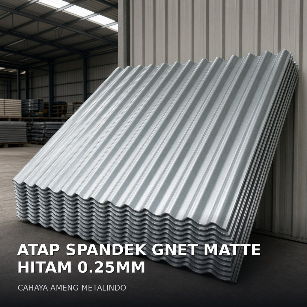 Atap Spandek GNET Matte Hitam 0.25MM