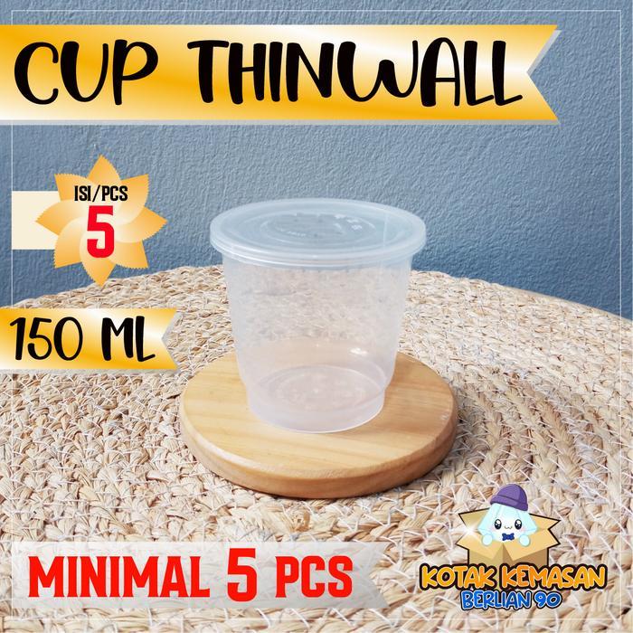 LIMITED EDITION Cup puding 150ml Thinwall 150ml Gelas puding 150ml Tempat Puding - Tambah BW 1 PACK