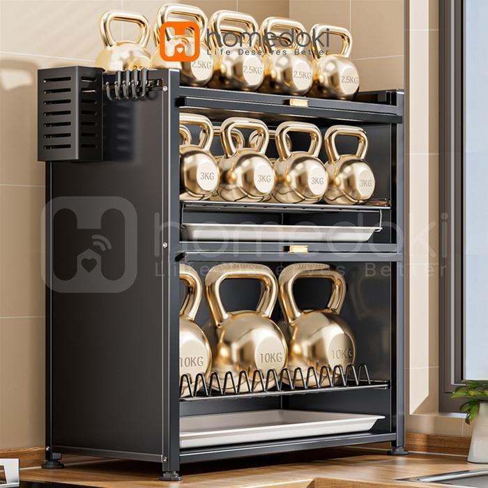 Homedoki Rak Piring Minimalis/Lemari Dapur Minimalis/Lemari Piring/Lemari Piringtertutup/Lemari