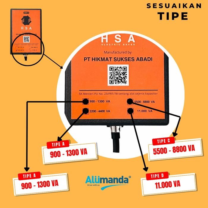 PENGHEMAT DAYA LISTRIK ANDODA HSA ELECTRIC SAVER HIKMAT SUKSES ABADI