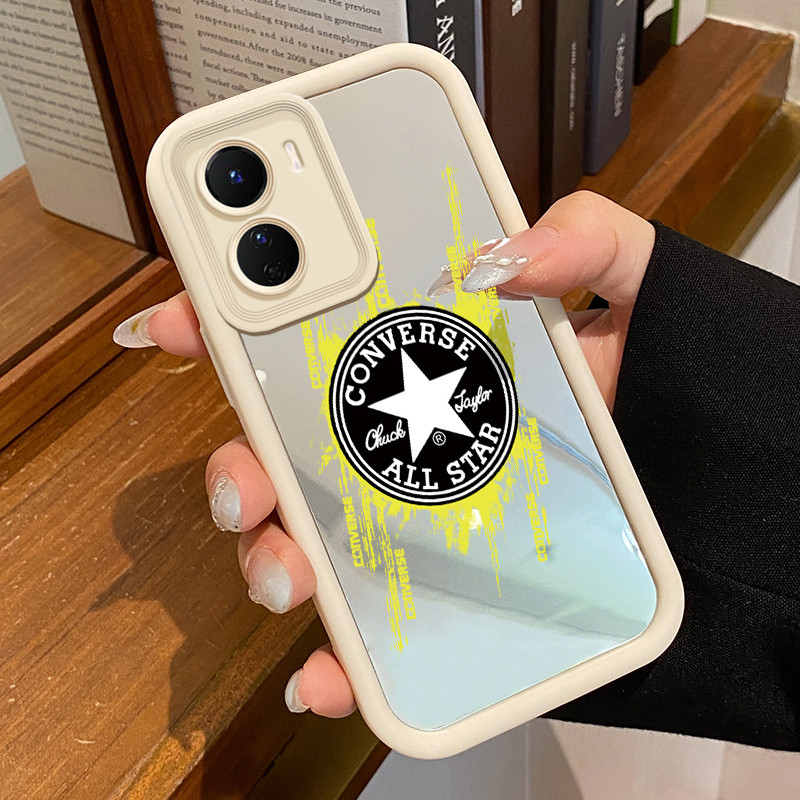 Casing Hp VIVO Y16 4G VIVO Y35 5G VIVO Y56 5G Case HP Casing pola Bintang dan Jaring Laba-Laba Kesin
