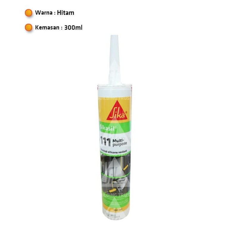 Terbaik Sikasil-111 Mp Hitam Silicone Sealant Pengisi Celah 100% Ori