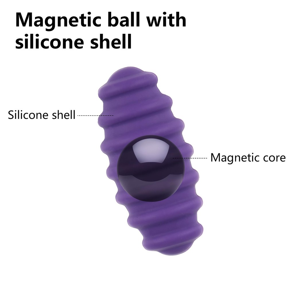 Magnetic Balls Fidget Toy,EDC Anti Stress Relief Toy Anxiety Silicone Oval Ball Sensory Magnet