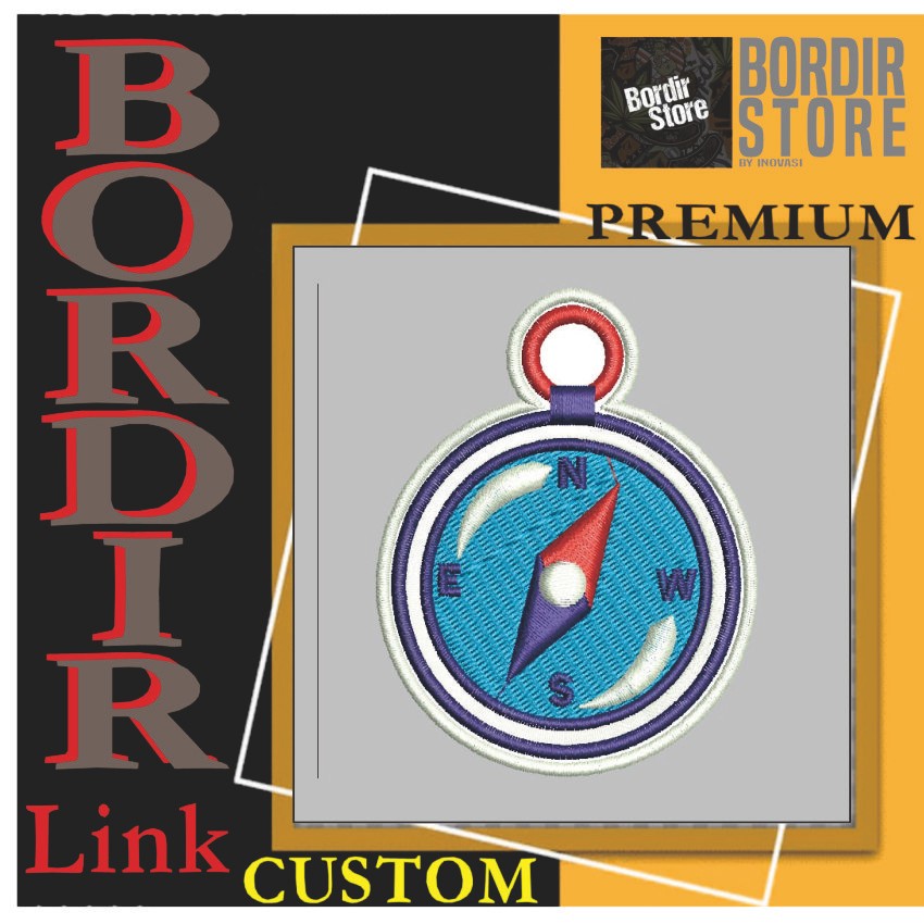 KOMPAS KARTUN NWSE BS-1590 PATCH BORDIR LOGO/EMBLEM