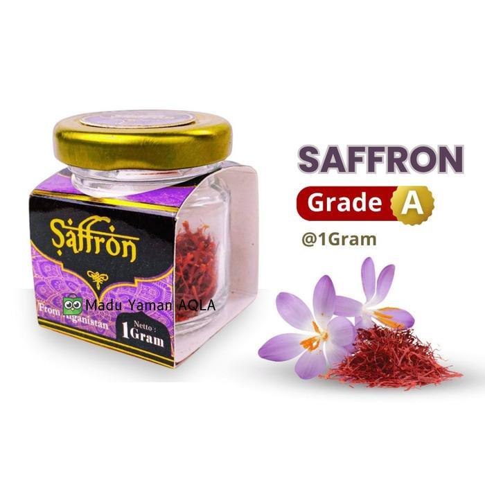 SAFFRON 1 GRAM BUNGA SAFRON ASLI ORIGINAL SAFFRAN HERBAL ALAMI