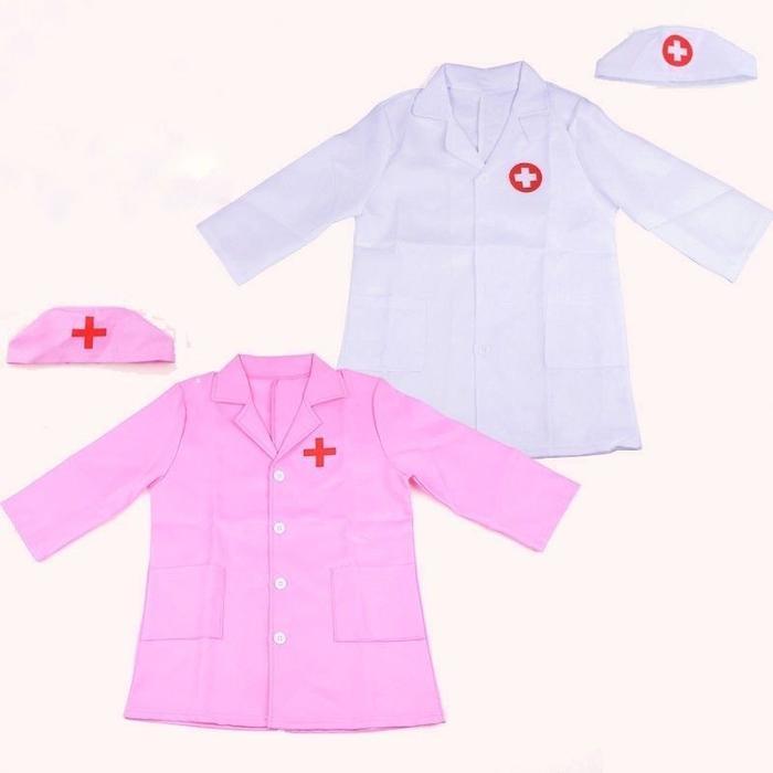 Baju Dokter Anak - Seragam Dokter Anak - Baju Dokter Bedah Kostum Anak