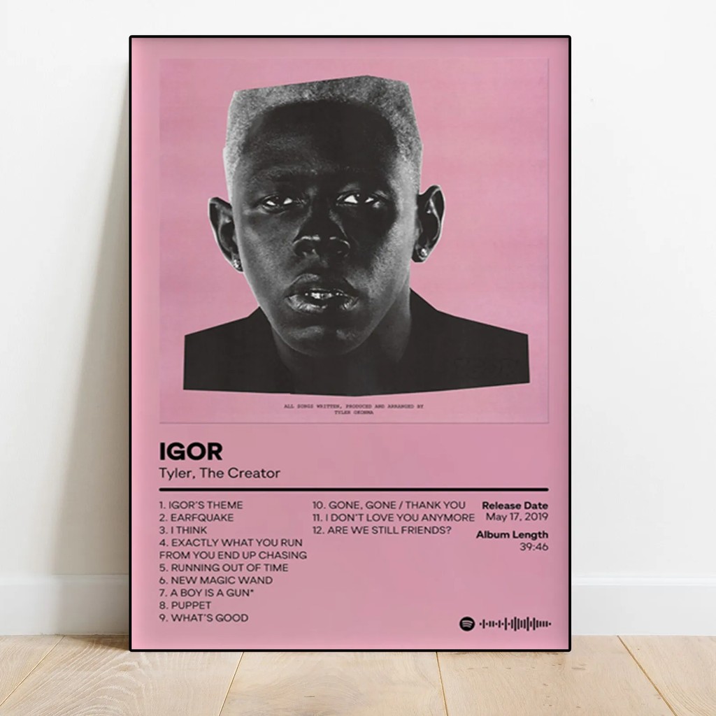 Pop Rap Music Album Cover Artist Tyler The Creator Poster Rapper Hip Hop Rock Flower Boy Goblin Canv