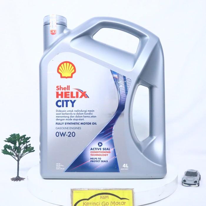 Jual Shell Helix City Sae 0W-20 4 Liter Api Sp Oli Mobil Mesin Bensin Pelumas Full Synthetic