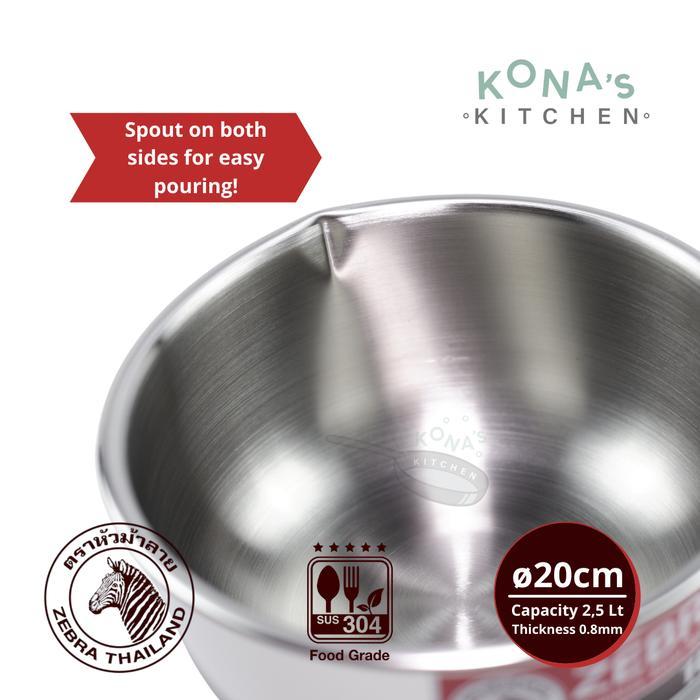 Zebra Sauce Pan 20 Cm (166306) / Panci Stainless