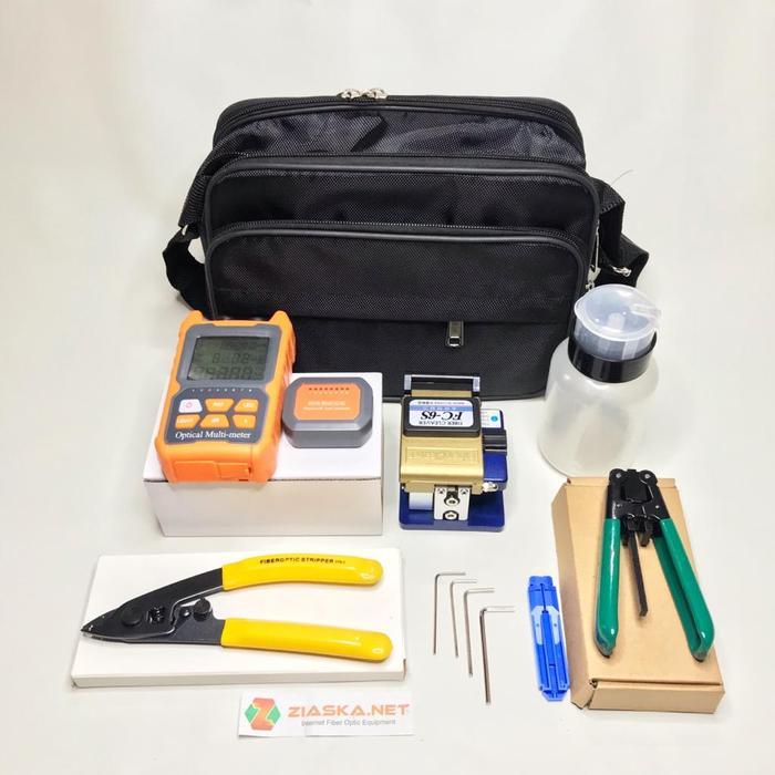 BARU TOOLKIT OPM MINI FTTH FIBER OPTIC LENGKAP OPM MINI FVL Cleaver FO