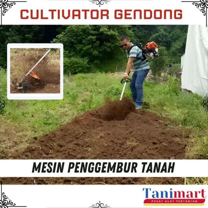 MESIN PRNGGRMBUR TANAH ROTARI MINI / CAKAR BAJA / MESIN TRAKTOR MINI / MESIN PENYIANG GULMA / MESIN