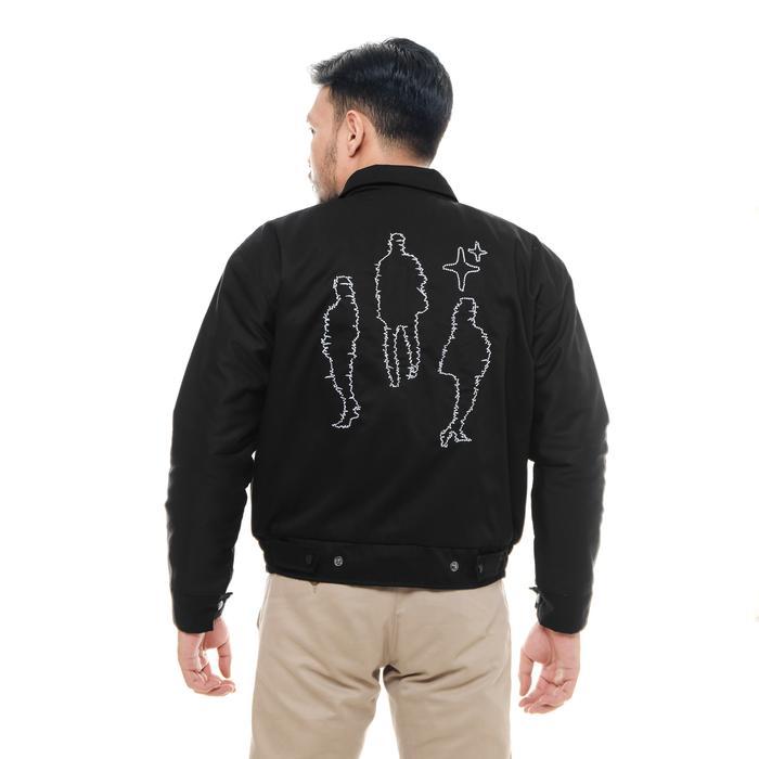 Qwertylife Boxy Work Jacket - People Hitam