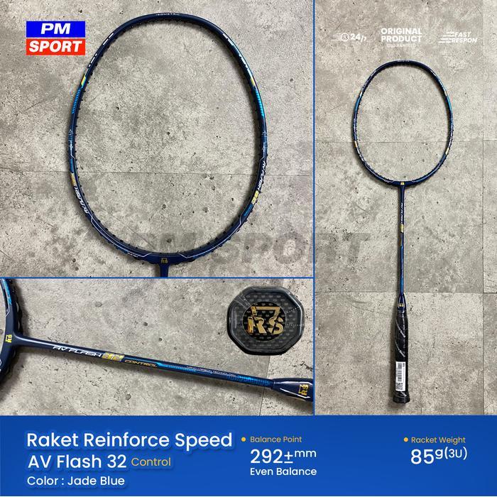 Raket Badminton Bulutangkis RS Reinforce Speed AV Flash 32 Control Best Quality
