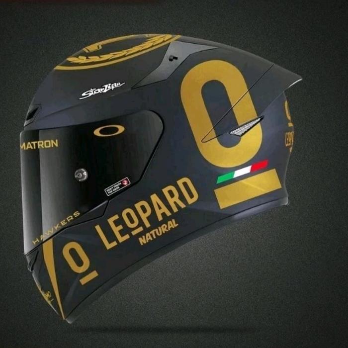 DISKON stiker leopard / sticker leopard 1set full 1helm / stiker helm leopard READY STOCK