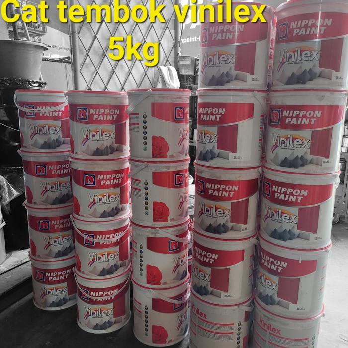 Cat Tembok Vinilex Putih/Hijau/Biru/Kuning/Cream/Pink/Abu/Ungu,Dll-5Kg