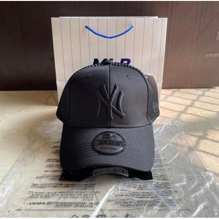 Topi Baseball Mlb Ny Trucker Original Full Black Caps