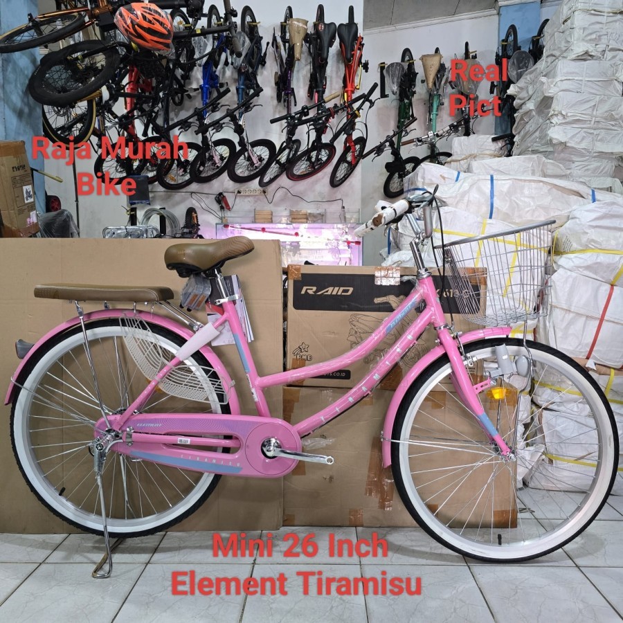 Sepeda Keranjang 26 Inch Element Tiramisu Sepeda Mini Element 26 Inch Tiramisu Alloy Sepeda Perempua
