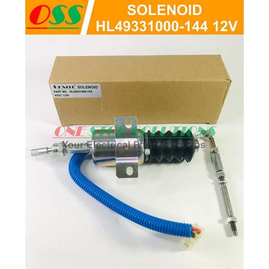 Selenoid Solenoid Hl49331000-144 12V Univ Untuk Genset Alat Berat Murah