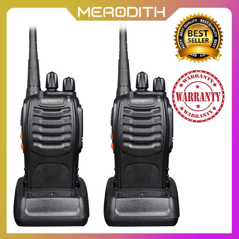 HT Handy Talky MERODITH-888S Radio Komunikasi Uhf Walky Talky 2 units Walkie talkie