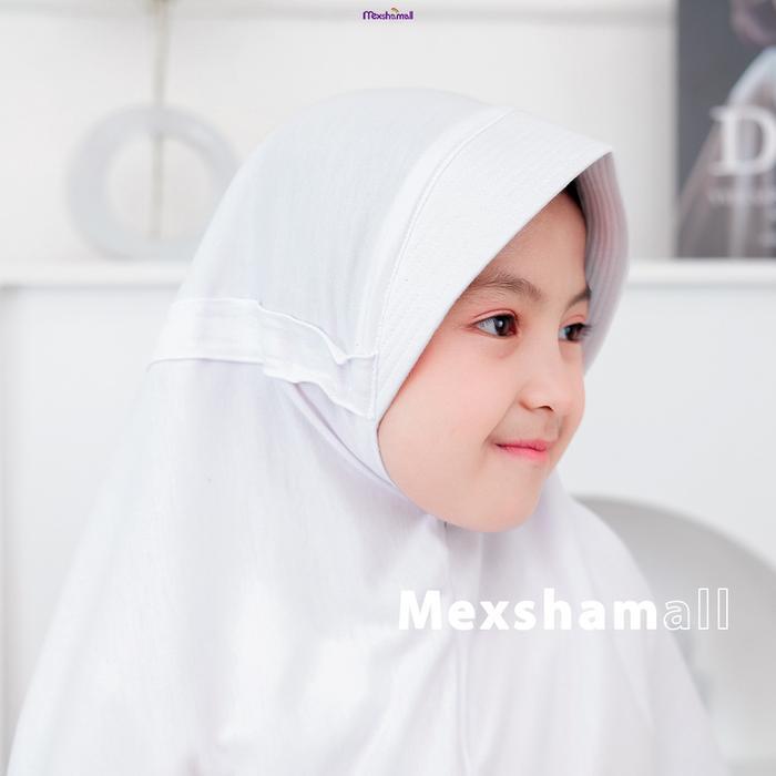 uek4- Shamira - Kerudung Sekolah Serut Lx Serut Tutup Hijab Daily Instan Sekolah Size S M L