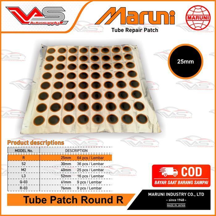 Terlaris TAMBAL TIP TOP MARUNI/ KARET TAMBAL BAN/ TUBELESS/ ONE PATCH MARUNI BISA COD