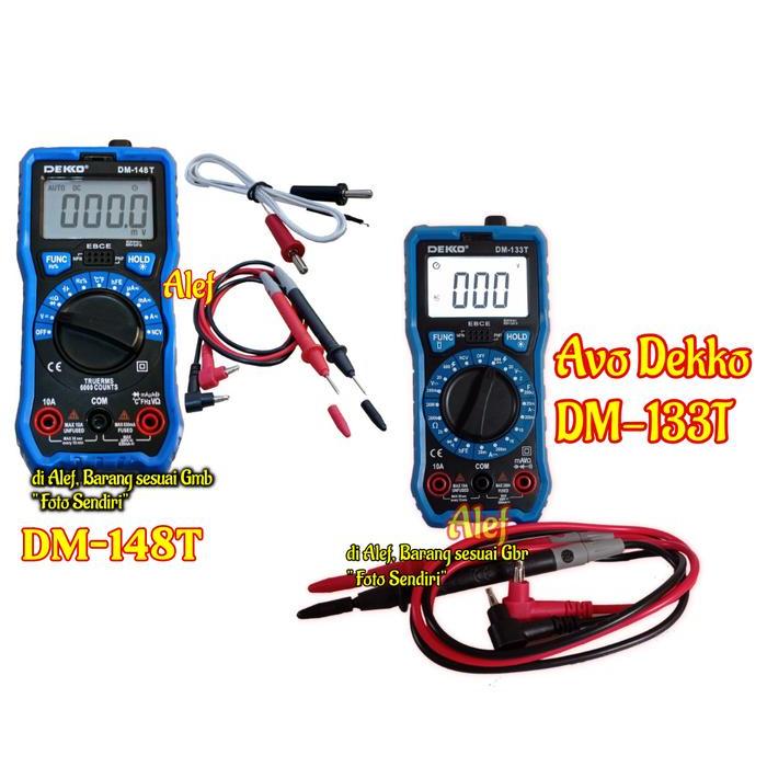 TERMURAH AVOMETER DIGITAL DEKKO DM148T DM133T DM 133T AUTO DM 148T AVO METER