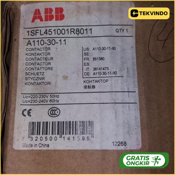 contactor A110-30 ABB