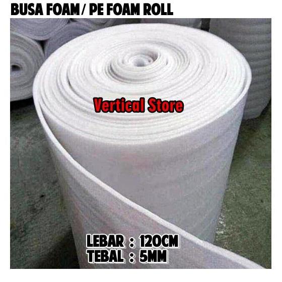 PE Underlayer Foam / Busa Foam Roll Lebar 120cm Tebal 5mm - 10 mm