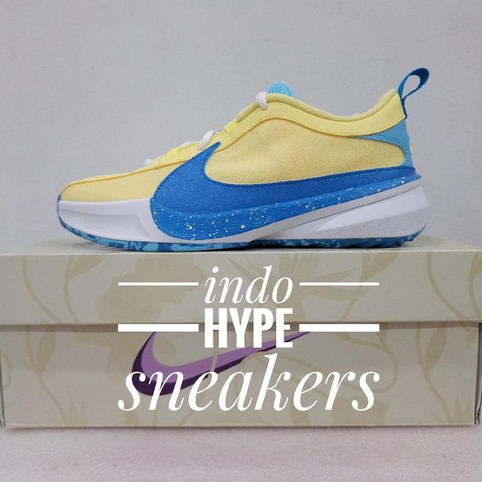 Giannis Zoom Freak 5 SOFT YELLOW BLUE (GS)